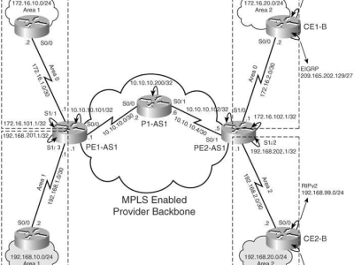 LAB – Cấu hình định tuyến OSPF PE-CE