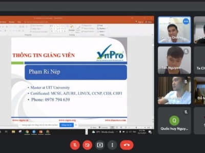 VnPro tiếp tục khai giảng lớp CCNA Online tối 357 do Thầy Phạm Ri Nép phụ trách