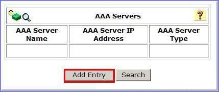 Chọn cấu hình thêm một AAA server.