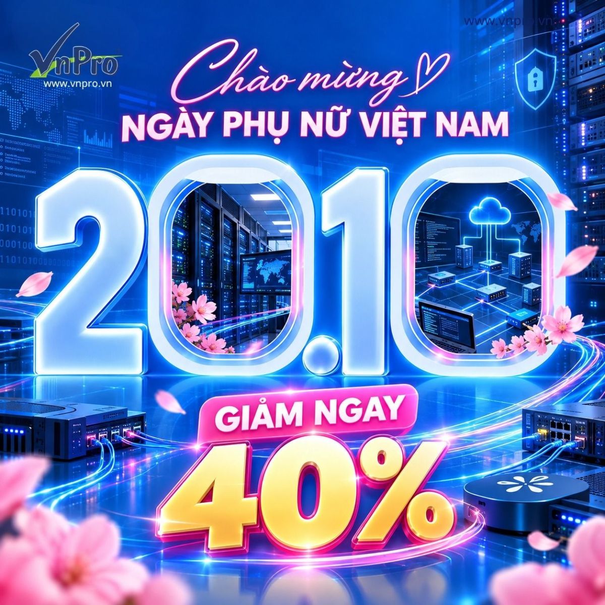 Ưu Đãi 20/10 VnPro – Giảm 40% Học Phí Khóa Học IT