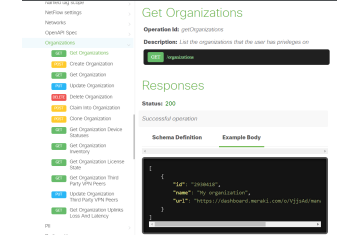 Lab: Sử dụng Python tương tác với Cisco Meraki API