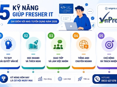 5 KỸ NĂNG GIÚP FRESHER IT GHI ĐIỂM VỚI NHÀ TUYỂN DỤNG NĂM 2026