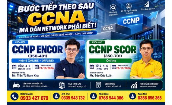 Học CCNP ENCOR hay CCNP SCOR? Lộ Trình Nâng Cấp Sau CCNA