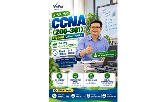 Khóa Học CCNA 200-301 Hybrid (Offline & Online)  VnPro