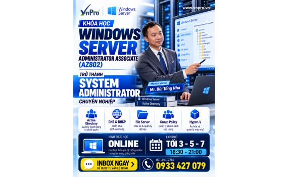 Khóa Học Windows Server Administrator Associate (AZ802) Tại VnPro