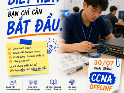 Chi Tiết Khóa Học CCNA Offline Tại VnPro - Khai Giảng 30/7