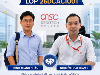 Hai kỹ sư QTSC Degitech Center cùng hoàn thành xuất sắc khóa DCACI tại VnPro! 