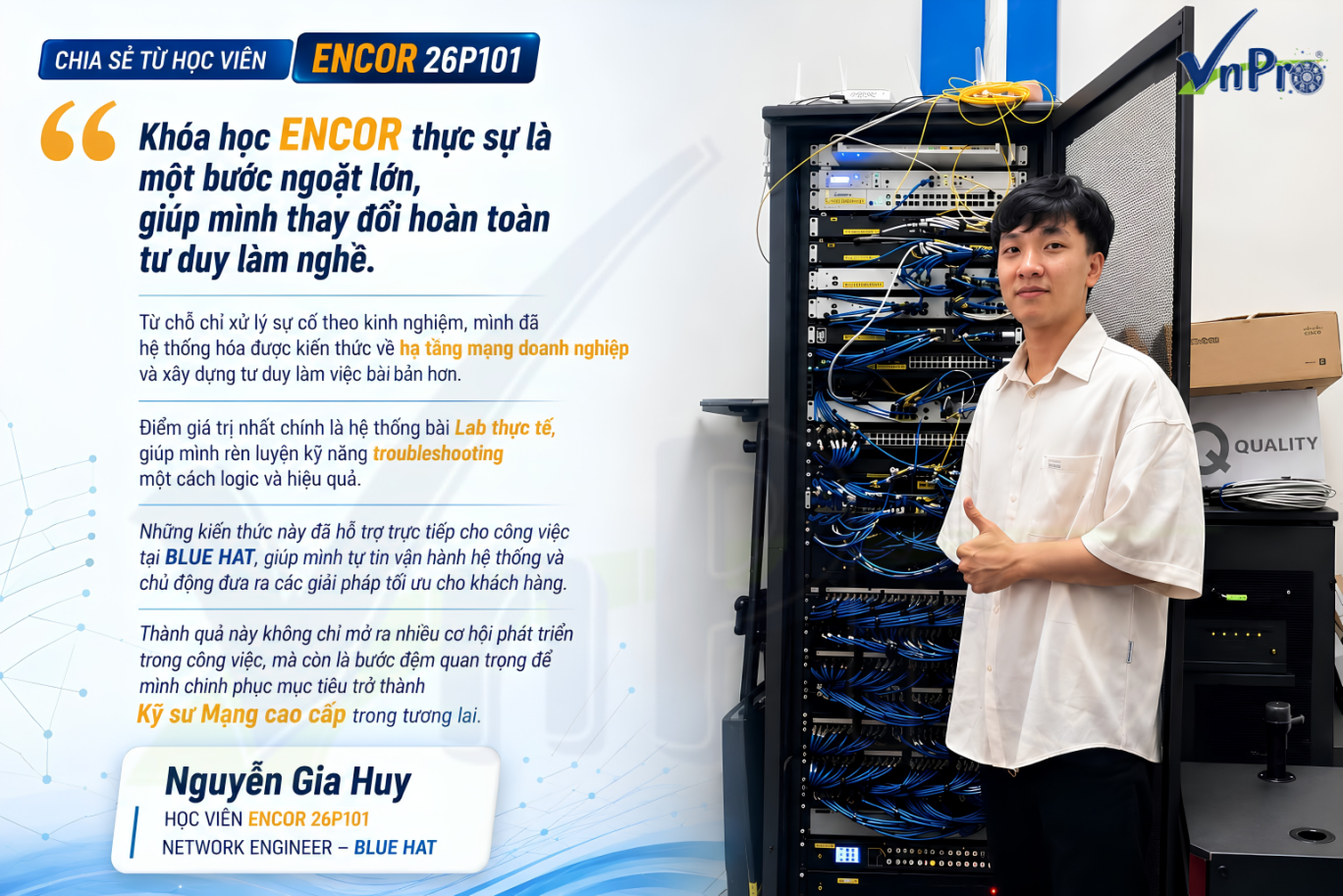 Hành Trình Từ Phòng Lab Đến Thực Chiến Của Học Viên ENCOR Tại VnPro