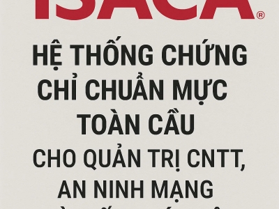 ISACA – Hệ thống chứng chỉ chuẩn mực toàn cầu cho quản trị CNTT, an ninh mạng và kiểm toán hệ thống