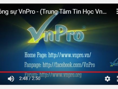 KÊNH VIDEO BÀI GIẢNG CỦA VNPRO