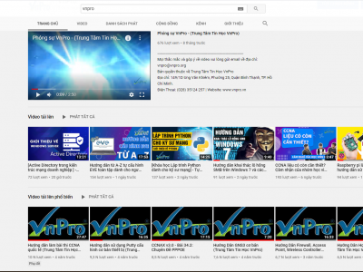 KÊNH YOUTUBE VNPRO ĐÃ GẦN ĐẠT MỐC 4 NGHÌN THÀNH VIÊN
