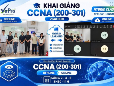 [Khai Giảng] VnPro Chính Thức Khai Giảng Lớp CCNA Hybrid 26AHK01 – Khởi Đầu Hành Trình Network Engineer
