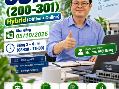 Khóa Học CCNA 200-301 Hybrid (Offline & Online)  VnPro