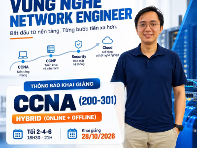 Khóa Học CCNA 200-301 Khai Giảng 28/10/2026 | Đào Tạo Network Engineer Tại VnPro
