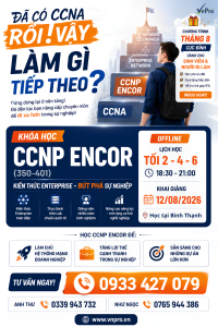 Khóa Học CCNP ENCOR (350-401): Nâng Tầm Chuyên Môn – Bứt Phá Sự Nghiệp Network Engineer