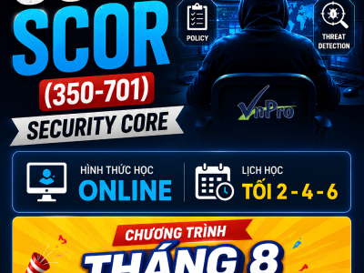 Khóa Học CCNP SCOR (350-701) Online – Đào Tạo Chuyên Gia Bảo Mật Mạng Cisco
