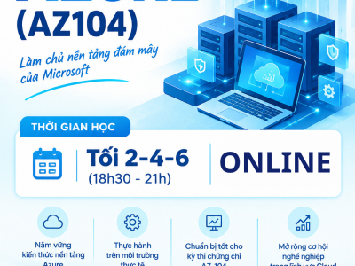 Khóa học Microsoft Azure AZ-104 Online Tại VnPro - Làm chủ chứng chỉ quản trị đám mây