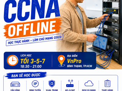 Lịch Khai Giảng Khóa Học CCNA (200-301) Offline 30/07/2026 Tại VnPro TP.HCM