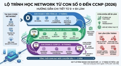 Lộ trình học Network từ cơ bản đến CCNP cho người mới bắt đầu