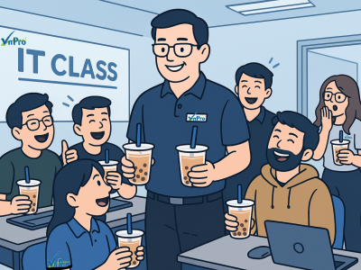 Lớp học IT nhưng đầy tiếng cười – nhờ thầy vui tính và bạn học dễ thương