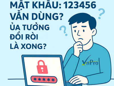 Mật khẩu: 123456 vẫn dùng? Ủa tưởng đổi rồi là xong?