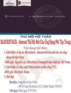 Thư Mời Hội Thảo 