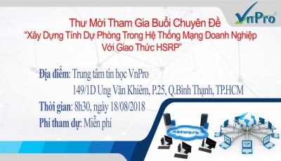 Thư Mời Tham Dự Buổi Chuyên Đề Xây 