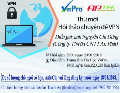 THƯ MỜI THAM DỰ HỘI THẢO CHUYÊN ĐỀ 