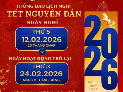 VNPRO THÔNG BÁO LỊCH NGHỈ TẾT NGUYÊN ĐÁN 2026
