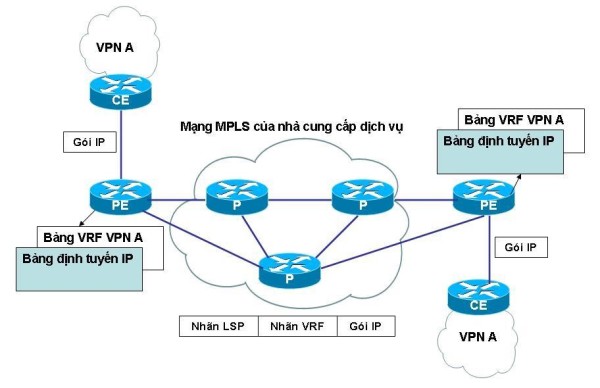 Mô hình MPLS L3VPN