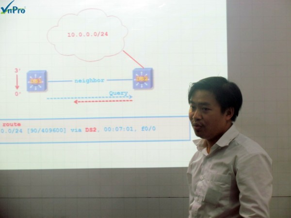 Thầy Bùi Quốc Kỳ hăng say với bài giảng ôn tập